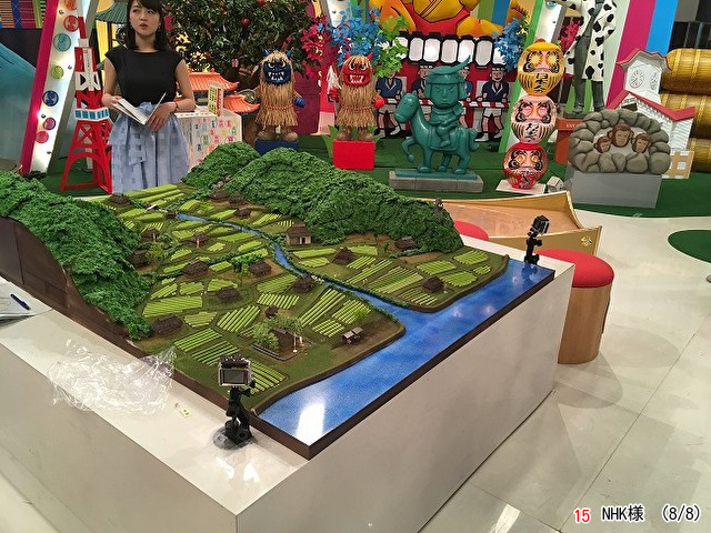 NHKで放映されたジオラマを横から見た写真