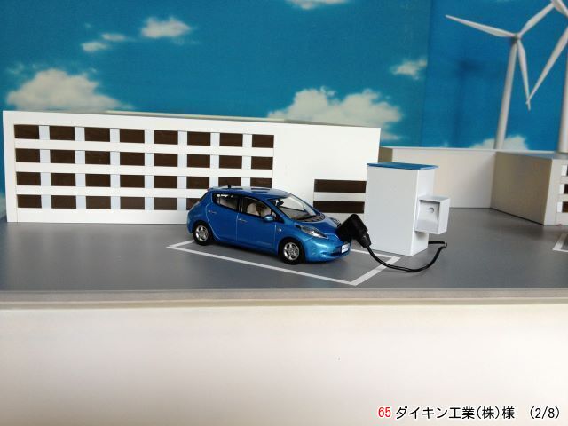 ダイキン工業(株)のジオラマの車を撮影した写真